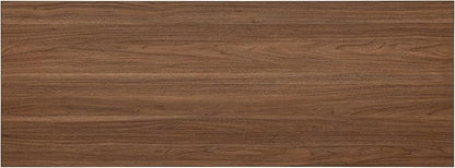 Henn&Hart 48" Rectangular Low-Profile Wood Coffee Table for Living Room, Family Room, or Office, Satin Walnut