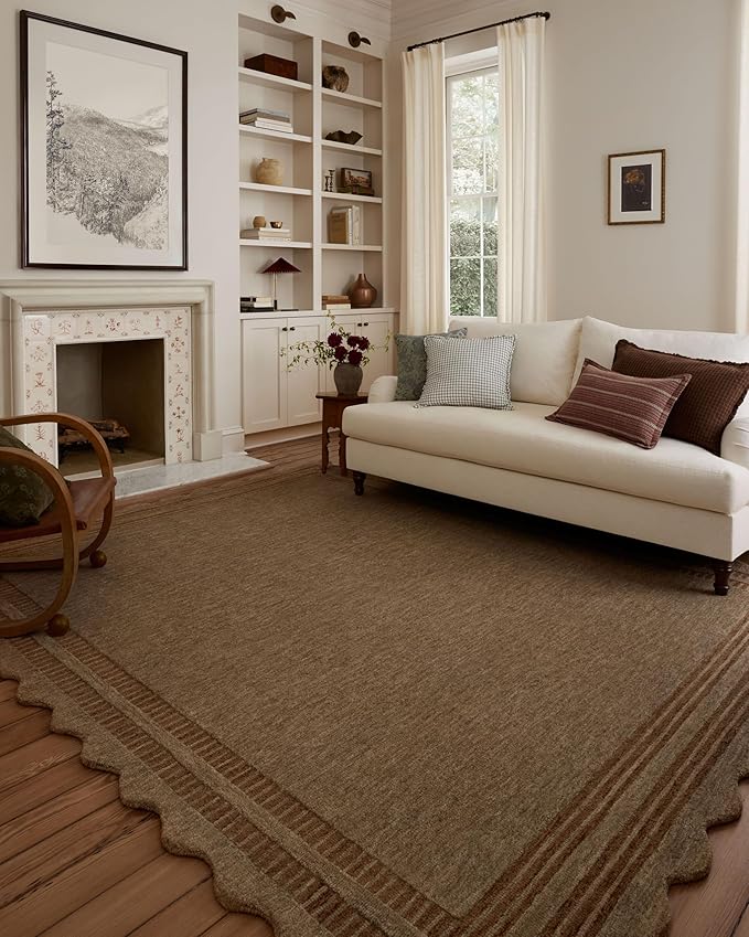 Loloi Chris Loves Julia Scottie Collection SCO-01 Mocha/Clay 5'-0" x 7'-6", .87" Pile Height, Area Rug