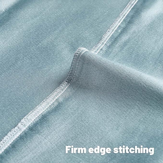 FUTEI Light Blue Chenille Decorative Throw Pillow Covers 22x22 Inch Set of 2,Soft Embossed Striped Textured Cushion Case,Modern Home Decor for Couch Bed Living Room