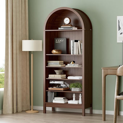 Shoe Cabinet, 70" Tall Arched Shoe Rack with 3 Adjustable Shelves, 7-Tier Large Freestanding Shoe Storage Organizer for Entryway, Closet, Hallway, Living Room