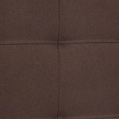 EMMA + OLIVER Quilted Tufted Full Size Headboard in Dark Brown Fabric