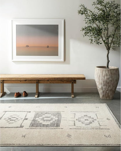 Livabliss x Becki Owens Solana Global Area Rug, 6'7" x 9', Taupe/Cream, (7' x 9')