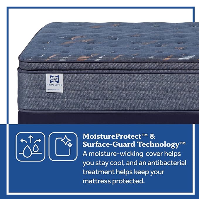 Sealy Warner 14" Soft Pillowtop Innerspring Mattress - California Twin