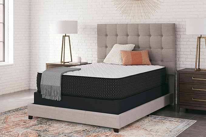 Signature Design by Ashley Limited Edition Firm 12 Inch Hybrid Mattress with Gel Memory Foam and Edge Support for Cool Sleep and Pressure Relief, Twin XL, Fiberglass Free, Mattress In A Box