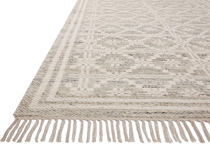 Loloi Angela Rose Rivers Collection RIV-02 Lagoon/Ivory 8'-6" x 11'-6" Reversible Area Rug