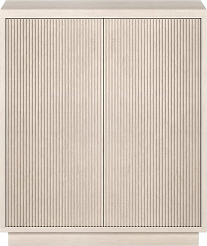 Henn&Hart Alston Accent Cabinet, 28" Wide, Alder White