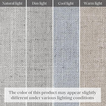 Madison Park Kyler Cordless Roman Shades - Single Panel, Lightweight Linen Blend Fabric, Natural Design, Easy Installation, Light Filtering Window Blind, Bedroom, Living Room Decor 34" W x 64" H Grey