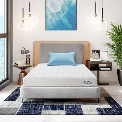 L’Baiet 8 Inch Gel Memory Foam Mattress, Twin Size - Bed in a Box - Medium Firm - Breathable Cooling-Gel Comfort Technology - Pressure Relief Comfy Support Soft Fabric Cover - CertiPUR-US Certified