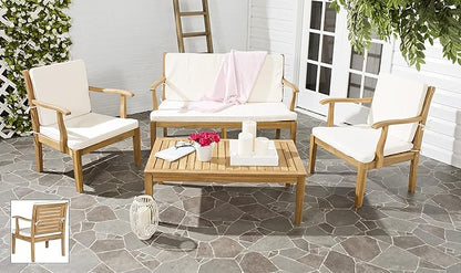 SAFAVIEH 4-Piece Outdoor Collection Fresno Patio Set