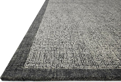Loloi Magnolia Home by Joanna Gaines Henley Collection HNY-01 Ivory/Charcoal 7'-9" x 9'-9" Area Rug