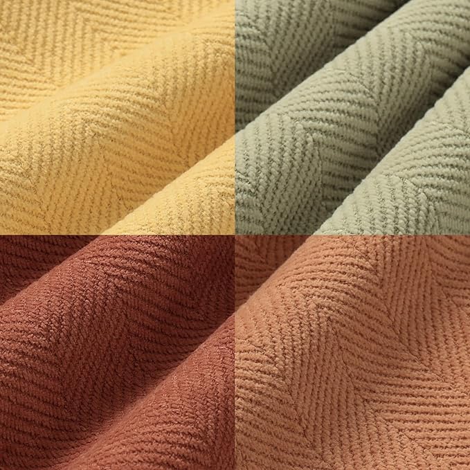 ZWJD Throw Pillow Covers 18x18 Set of 4 Chenille Pillow Covers with Elegant Design Soft and Luxurious Decorative Throw Pillows for Couch, Bed, and Home Decor