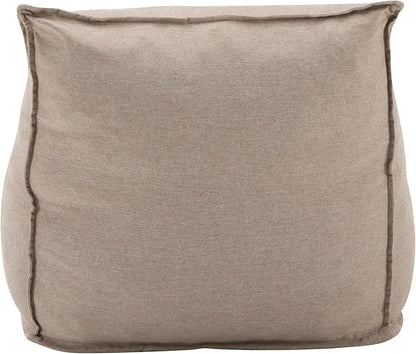 Christopher Knight Home Venny 48" L Outdoor Bean Bag Chair, Fabric Bean Bag Chair for Adults and Kids, Indoor/Outdoor Sun Lounger, Patio Lounge Chair, Comfy Outdoor Reading Chair, Dark Beige