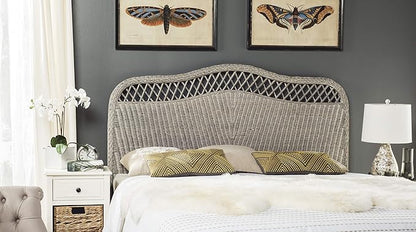 Safavieh Home Collection Sephina Antique Grey Rattan Headboard (Full)