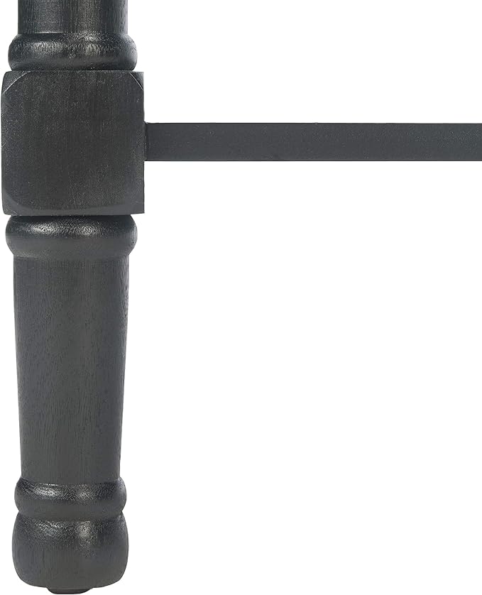 Safavieh Home Collection Haines Black 4-Drawer Bottom Shelf Console Table
