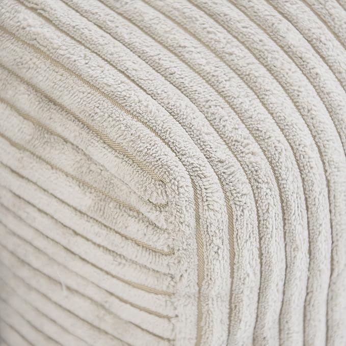 WJShome Cloud Couch Modular Sectional Sofa,181.1inch U Shape Couch,Oversized Corduroy Couches with Ottoman and 6 Pillows,Cushion Covers Removable& Washable,Beige