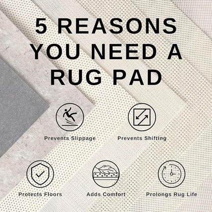 Livabliss Hapsburg Moroccan Shag Area Rug, 5'3" x 7'3", Light Gray