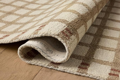 Loloi Magnolia Home by Joanna Gaines Waylon Collection WAY-02 Natural/Rust 9'-3" x 13' Area Rug
