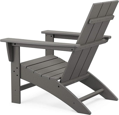 POLYWOOD AD420TE Modern Adirondack Chair, Teak