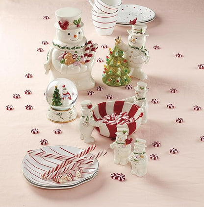 Lenox 896363 Happy Holly Days Treat Bowl, Ivory, Christmas & Holiday Hosting