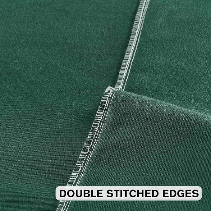 FUTEI Christmas Dark Green Velvet Throw Pillow Covers 22x22 Inch Set of 2,Soft Embossed Leaf-Relief Textured Cushion Cases,Natural Home Decor for Couch Living Room