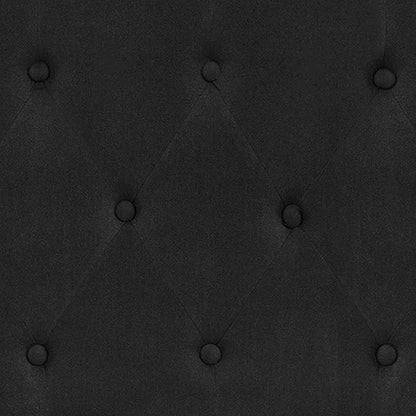 BizChair Tufted Upholstered King Size Headboard in Black Fabric