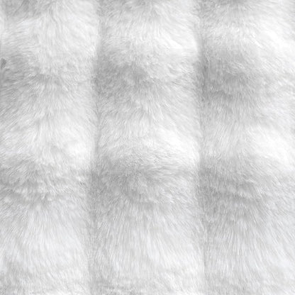 Neelvin Cream White Faux Fur Cozy Soft Double-Sided Decorative Throw Pillow Covers 16x16 inch Set of 2,Velvet Pillowcase Cushion Case for Sofa Couch