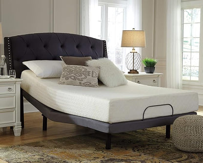 Signature Design by Ashley Full Size Chime 10 Inch Medium Firm Memory Foam Mattresswith Green Tea & Charcoal Gel for Pressure Relief, Fiberglass Free, Mattress In A Box