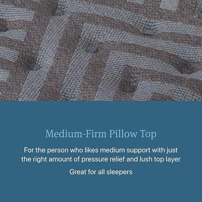 Beautyrest Days End Medium Firm Pillow Top 14.75" Mattress - King - Cooling Tech, Supportive Durable Pocketed Coils, Pressure Relief, Motion Separation; 100 Night Sleep Trial and 10 Year Warranty