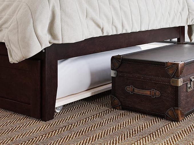 AFI, Warren Full Platform Bed with Twin Trundle, Espresso