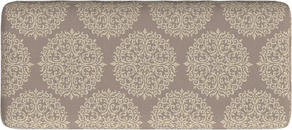 HomePop Drake Large Decorative Storage Bench -Brown Medallion