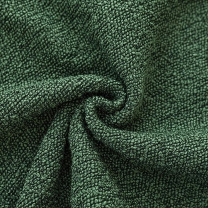 Foindtower Set of 2, Decorative Textured Boucle Throw Pillow Covers Accent Solid Pillow Cases Neutral Cozy Couch Cushion Case for Chair Sofa Bedroom Living Room Home Decor 24x24 Inch Pine Green