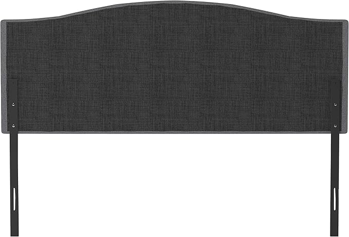 Hillsdale Provence Upholstered Arch Adjustable Tufted Full/Queen Headboard, Glacier Gray