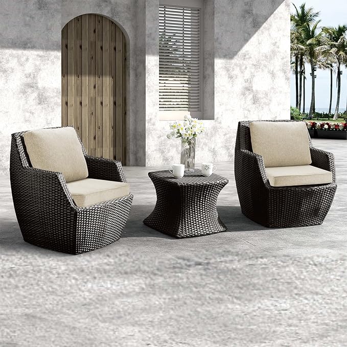 JMGBird Outdoor Cushion Tufted Pillow, Deep Seat Outdoor Chair Cushion Set 22"x22" Patio Cushions for Outdoor Furniture