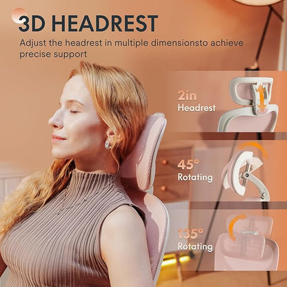 FLEXISPOT Foldex Ergonomic Office Chair, Folding Chair for Small Spaces with Lumbar Support, Flip-up Armrests, 3D Headrest, Desk Chairs with Footrest for Work,Video Game Foam Black