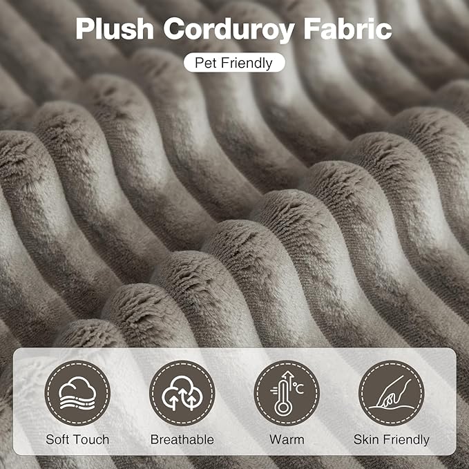 110'' Boneless Modular Cloud Couch for Living Room, Comfy Cloud Modular Sectional Couch with Ottoman, Convertible L Shaped Couches for Apartment, Dorm, No Assembly Required, Camel Corduroy
