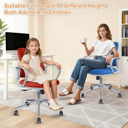 Ergonomic Office Chair Desk Chair Dual-backrest Computer Chair with Flexible Lumbar Support and Adjustable Height, 500lbs Extra Wide Seat with Wheels, for Home & Office Use Grey