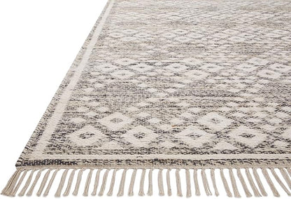 Loloi Angela Rose Rivers Collection RIV-01 Denim/Ivory 5'-0" x 7'-6" Reversible Area Rug