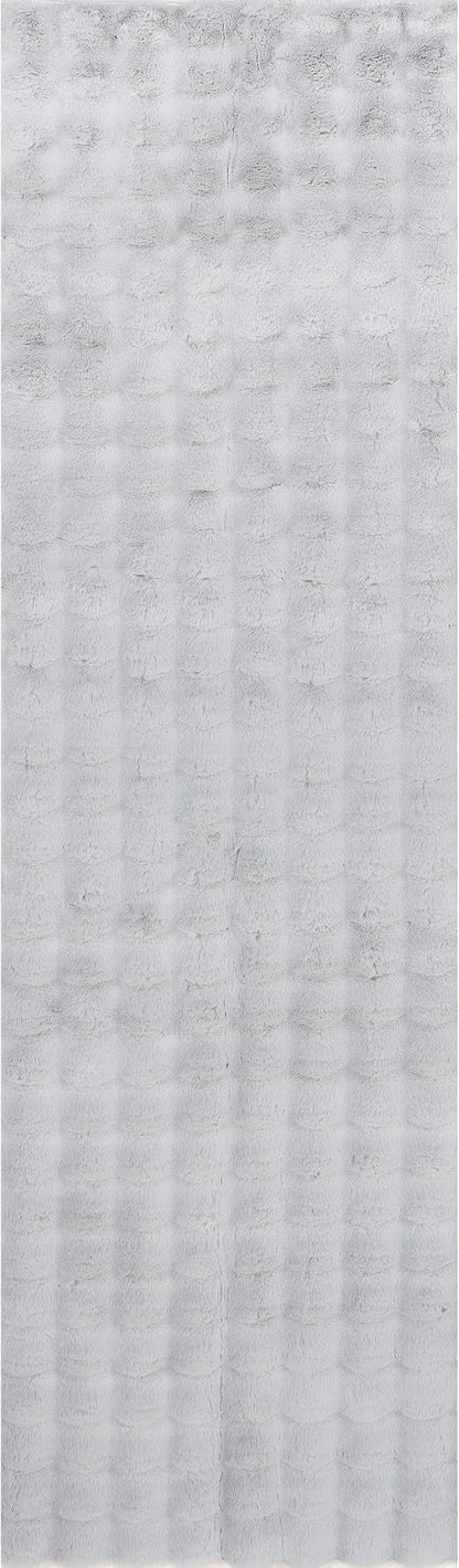 nuLOOM 2' x 8' Cozy Plush Area Rug, Machine Washable, Non-Slip, Soft Fluffy Shag Carpet for Living Room Bedroom Kids Room Nursery Home Decor, Jeni Silver