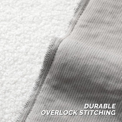 FUTEI Dark Grey Throw Pillow Covers 16x16 Inch Set of 2,Furry Faux Fur Teddy Boucle Textured Cushion Covers,Soft Fluffy Decorative Pillow Case,Home Decor for Couch Bed Living Room Office Car