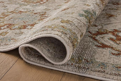Loloi Magnolia Home by Joanna Gaines Mona Collection MOA-02 Oatmeal/Multi 8'-10" x 12' Area Rug