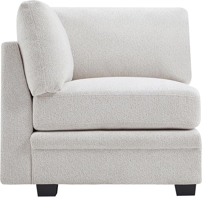 Christopher Knight Home Zery 7-Piece U-Shape Lounge Sofa Couch with Ottomans, Modern Modular Sectional Sofa Set with Pillow Back for Living Room, Chenille Upholstered Cloud Couch with Deep Seat,Beige