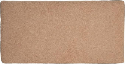 Christopher Knight Home Rika 48" Comfy Boucle Upholstered Bedroom Bench, Ottoman Bench with Rounded Wooden Legs, Spacious Seating, Long Footstool for Living Room, Entryway Bench, Tan Brown