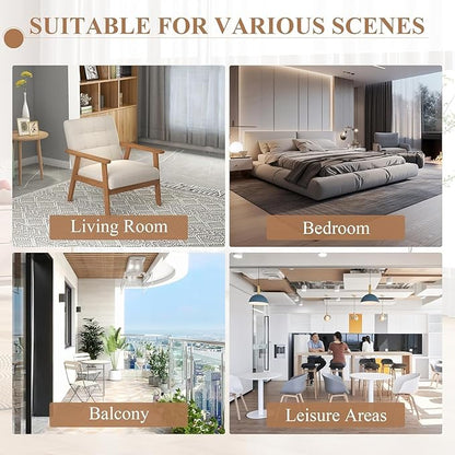 Westice Accent Chair 1PC, Mid-Century Modern Living Room Chairs with Solid Wood Frame & Soft Thicken Cushion, Upholstered Reading Arm Chair for Bedroom, Balcony, Beige Linen Fabric & Natural Legs