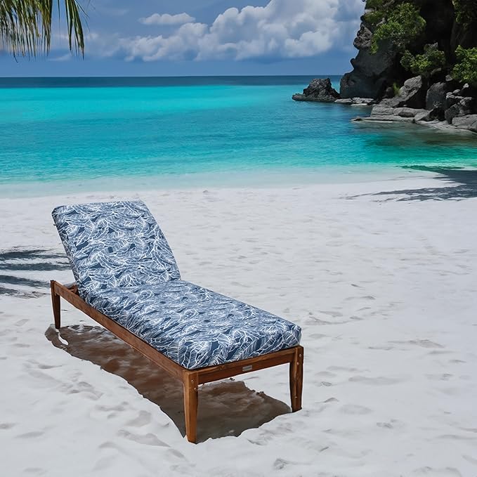 Tommy Bahama Chaise Cushion, 26" X 82" X 2.5", Pacific Zaffre