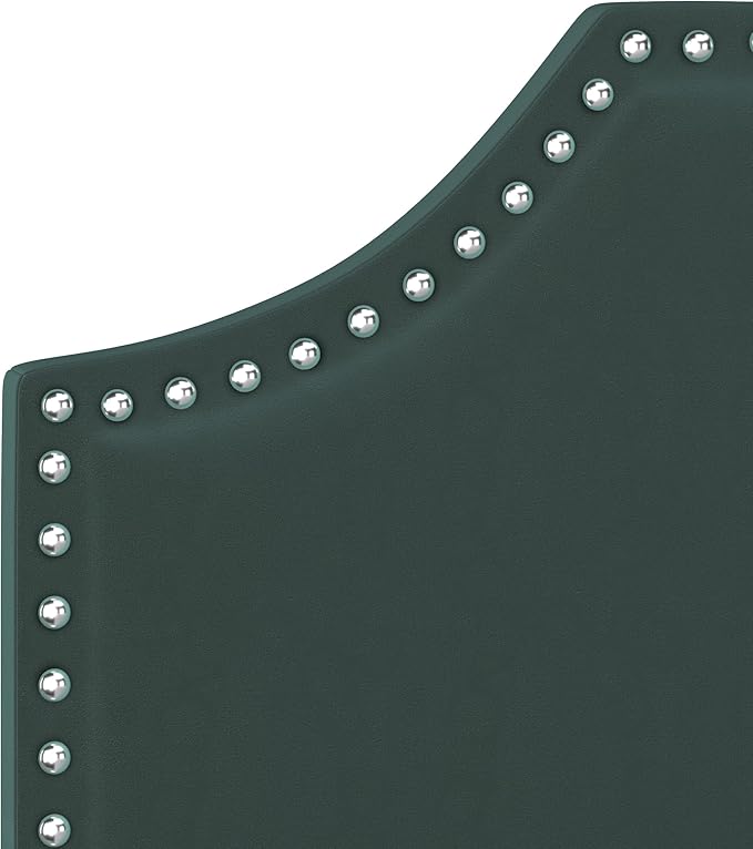 Hillsdale, Cynthia Upholstered Full/Queen Adjustable Headboard, Green