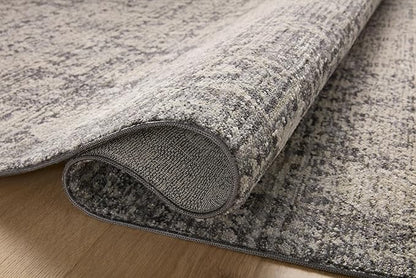 Loloi Amber Lewis Alie Collection ALE-03 Charcoal/Dove 7'-10'' x 10', .13'' Pile Height, Area Rug