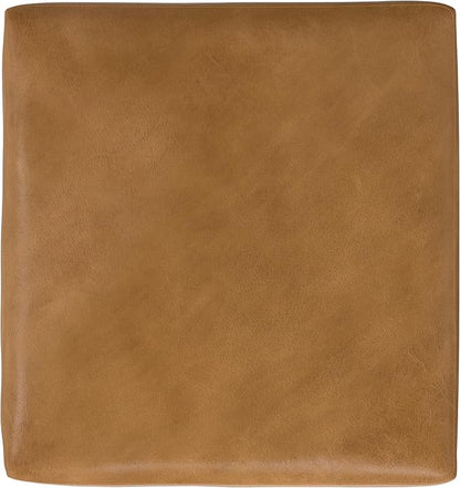 SIMPLIHOME Rex Ottoman in Full-Grain Genuine Leather, Sienna, 34-inches Wide, Modern-Style Table Ottoman or Footrest, Assembled, for Living Room and Family Room