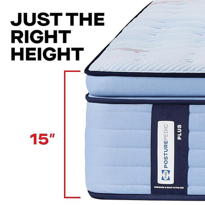Sealy Posturepedic® Plus Glenshaw 15" Soft Pillowtop Innerspring Mattress - California Twin