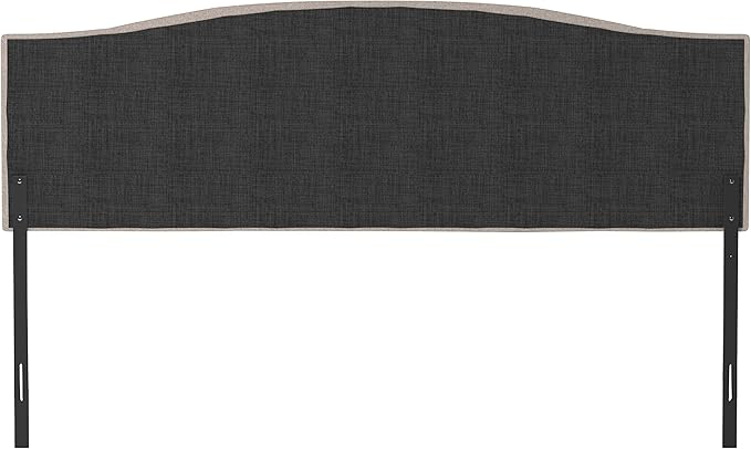 Hillsdale Provence Upholstered, King/Cal King Headboard with Frame, Light Beige