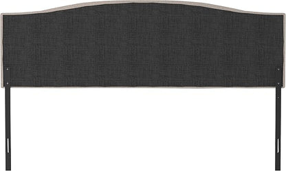 Hillsdale Provence Upholstered, King/Cal King Headboard with Frame, Light Beige